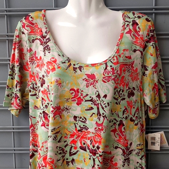 LLR Floral Printed Perfect T Top-#85313 - Picture 13 of 14